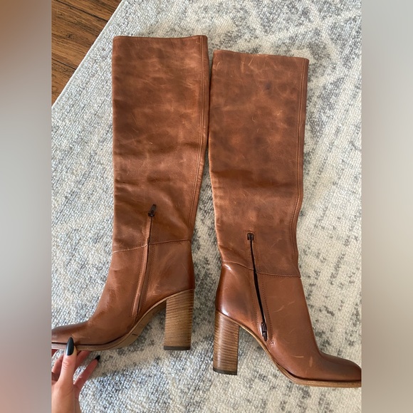 free people dakota brown tall boots - Picture 3 of 5